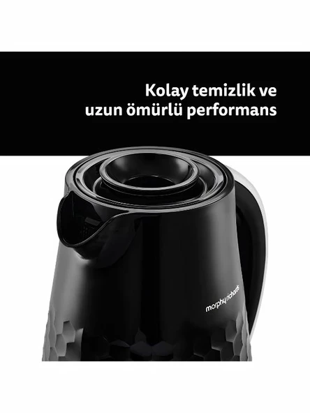 Morphy Richards Hive 1,5 Lt. Siyah Kettle - Resim 5