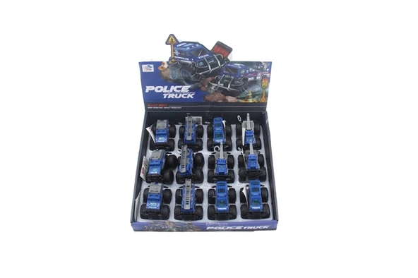 779-69 DUBLE SÜRTMELİ METAL DIECAST POLİS ürün görseli 1