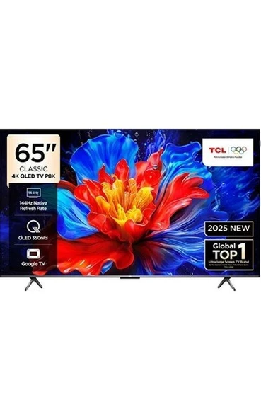 TCL 65P8K 4K Ultra HD 65" 165 Ekran Uydu Alıcılı Google Smart QLED TV ürün görseli 1