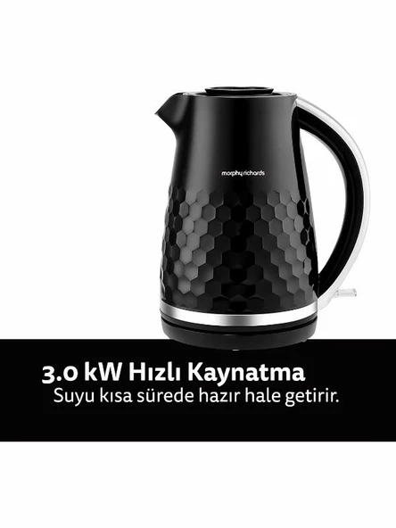 Morphy Richards Hive 1,5 Lt. Siyah Kettle - Resim 6