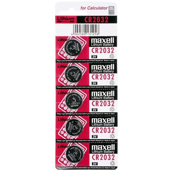 Maxell Cr2032 3v Lityum Düğme Pil 5'li Paket ürün görseli 1