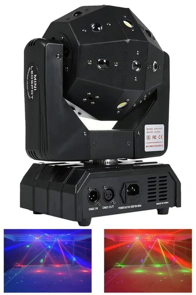 Quenlite Wash-400 Hareketli Lazer Strobe Disko Robot Işık 16x3W Sahne Disko Topu DMX512 ürün görseli 1