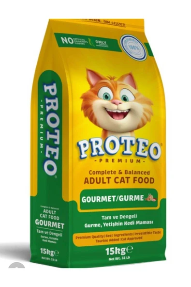 proteo GURME KEDİ MAMASI 15 KG ürün görseli 1