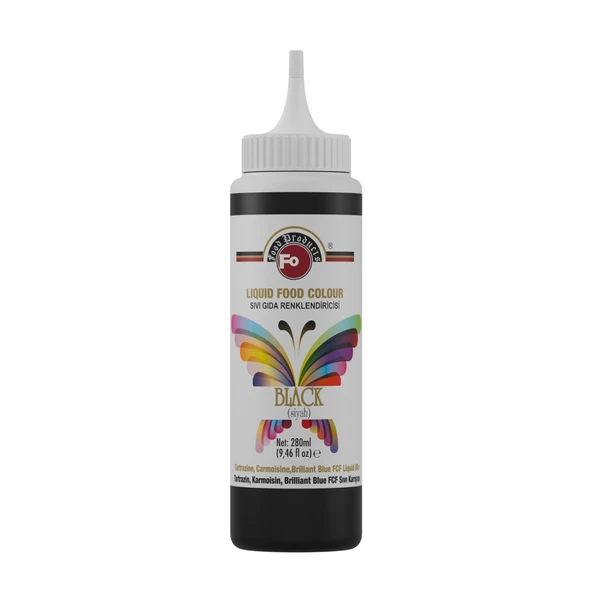 Siyah Sıvı Gıda Boyası 280 ml ürün görseli 1