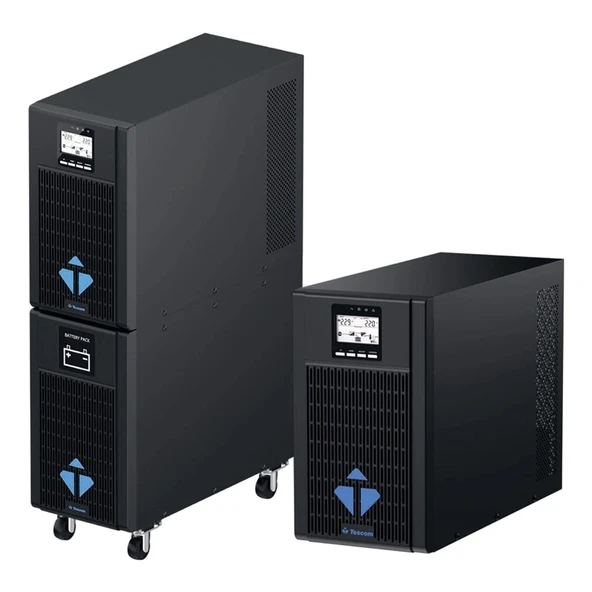 TESCOM NEOLINE 10KVA 1F/1F (16X9AH) 5/10DK LCD ONLINE UPS ürün görseli 1