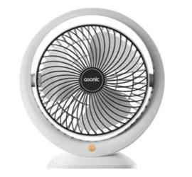 Asonic AFN25 Beyaz-Siyah Type-C Masaüstü Usb Fan - Resim 3