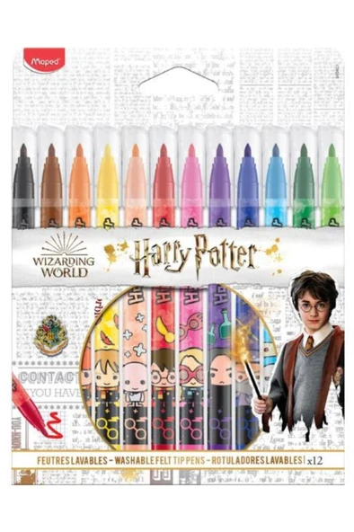 Maped Harry Potter Keçeli Kalem 12'li 845407 ürün görseli 1
