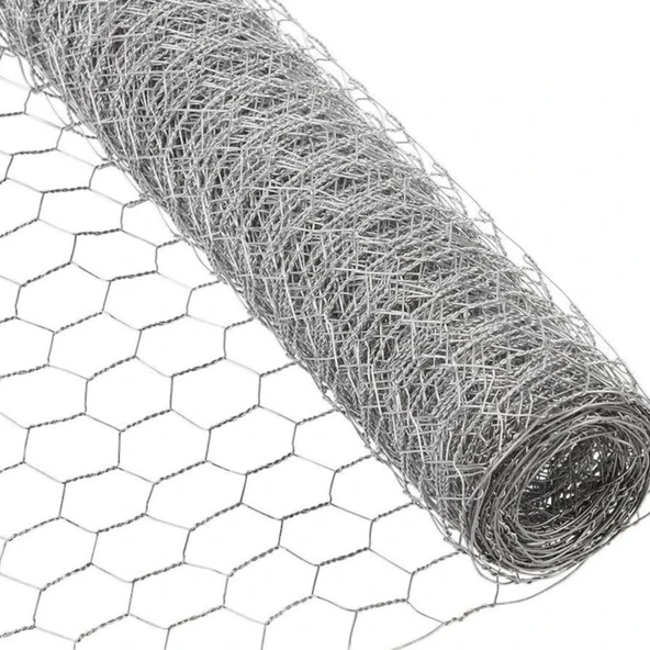 Gogoey Kümes teli 1/2 mm kalınlığında 100 cm eninde 20 metre uzunlugunda tavuk Bahçe Çit kafes teli ürün görseli 1