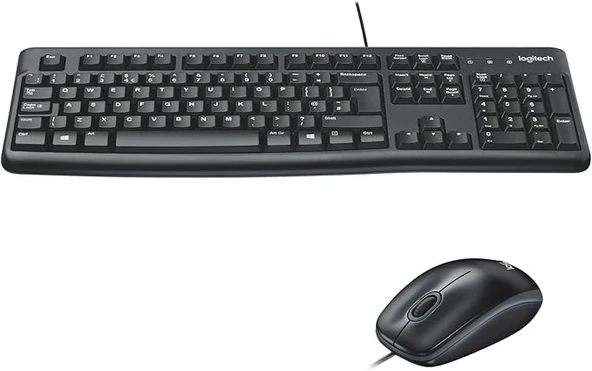 LOGITECH MK120 Q TR KABLOLU SET-SİYAH 920-002560 - Resim 2