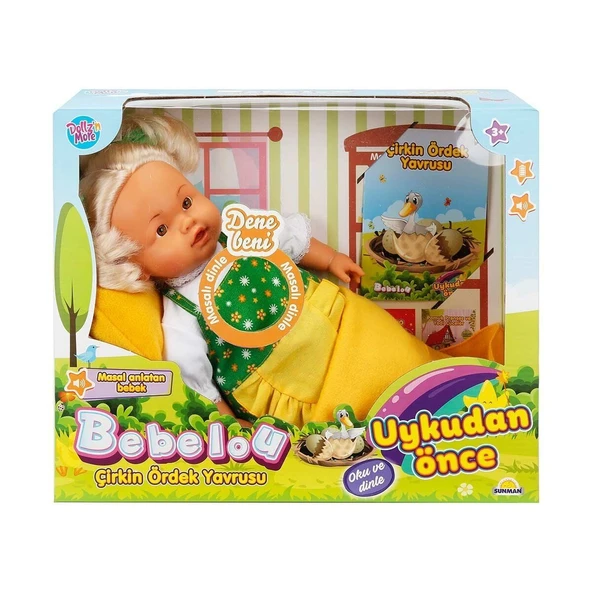 S01040032 -Uykudan Önce Bebeği Masal Anlatan Çirkin Ördek Yavrusu 40 cm ürün görseli 1