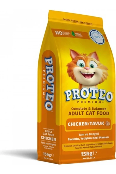 Orqinel Proteo Tavuk Kedi Maması 15 kg ürün görseli 1