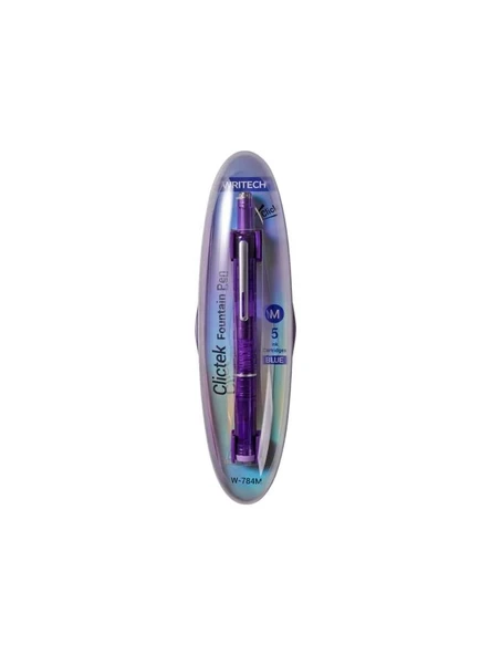 WRITECH DOLMA KALEM W-784M BASMALI MOR GOVDE - Resim 3