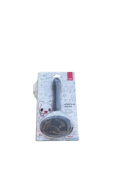 Clean KEDİ VE KÖPEKLER İÇİN BASMALI KENDİNİ TEMİZLEYEN TARAK ürün görseli 1