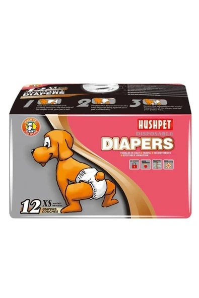Hushpet Dişi Köpek Bezi Xsmall 12 Li ürün görseli 1