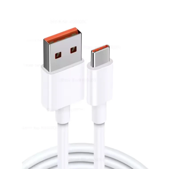 ScHitec 6A 120W UsbA to Type-C Hızlı Data ve Turbo Fast Şarj Kablosu Beyaz K292 ürün görseli 1