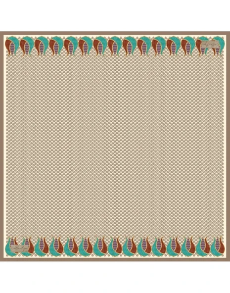 Güz Yaz Serinliği Eşarp - 90 x 90 -2224ASM-03 ürün görseli 1