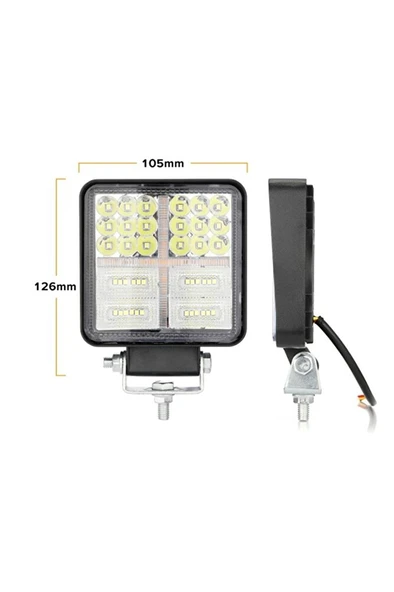 Sis lambası kare flaşlı 12-24v/ LASS313 ürün görseli 1