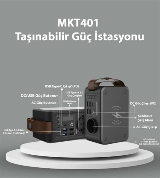 Makim MKT401 TAŞINABİLİR GÜÇ İSTASYONU ürün görseli 1