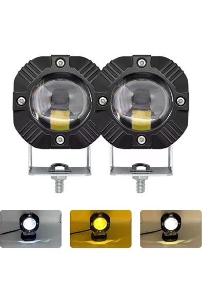 Offroad Sis Lambası 40w Beyaz-amber Çakarlı 12-30v / Lass294 ürün görseli 1