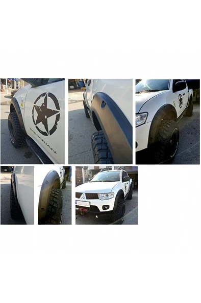 Mitsubishi L200 2007 - 2015 Arası Çamurluk Üstü Dodik 4 Parça ürün görseli 1
