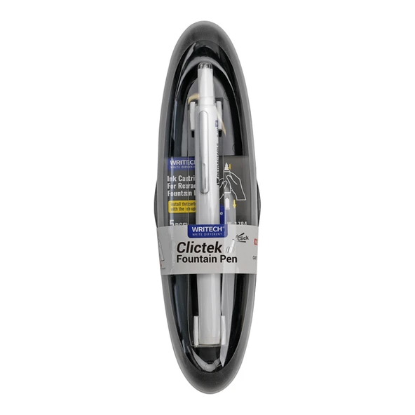 WRITECH DOLMA KALEM W-784  BASMALI BEYAZ GOVDE - Resim 2