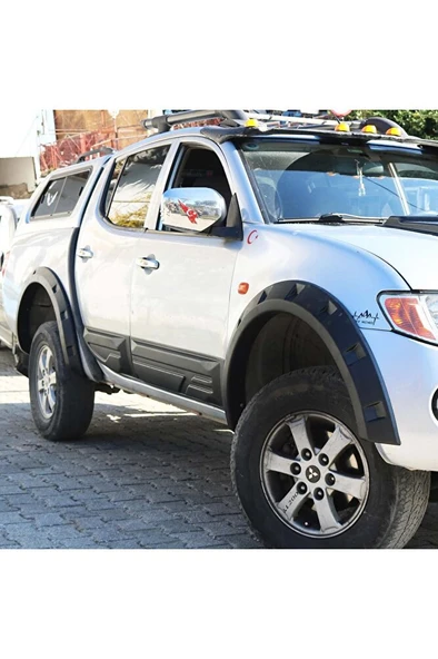 Mitsubishi L200 2007 - 2015 Arası Çamurluk Üstü Dodik 4 Parça BRS İTHAL ürün görseli 1