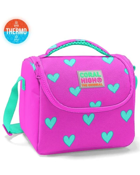 Coral High Kalp Desenli Beslenme Çantası 11806 ürün görseli 1