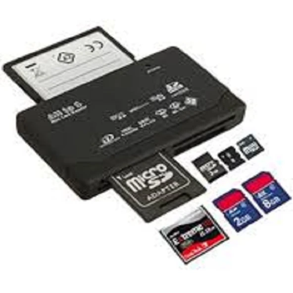 4296 Usb Hub Micro Sd Xd Mmc Ms Cf Tf Mini M2 Combo Kart Okuyucu ürün görseli 1