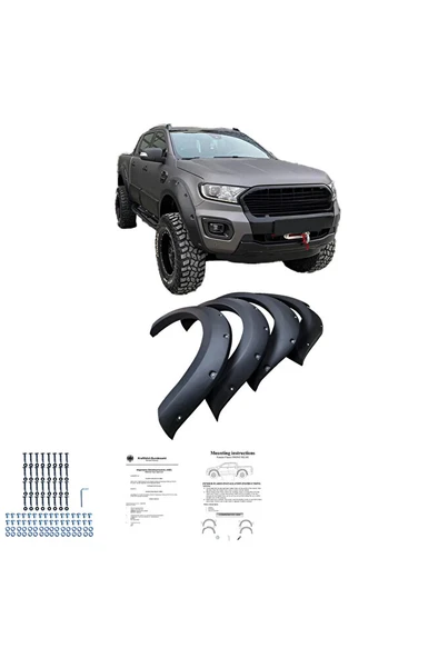 Ford Ranger 2012 - 2022 Çamurluk Üstü Dodik Seti İTHAL ürün görseli 1