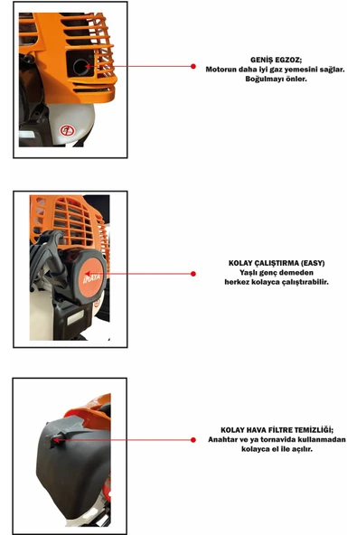 İMAYA TIRPAN MOTORU TMBG520 - Resim 3