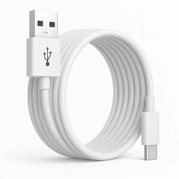 ScHitec 3A 60W UsbA to Type-C Hızlı Data ve Şarj Kablosu 2 Metre Beyaz X73 ürün görseli 1