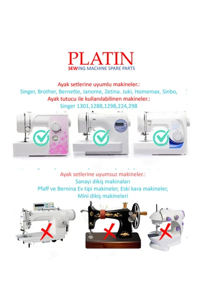 32 Parça Dikiş Makine Ayak Seti - Resim 5