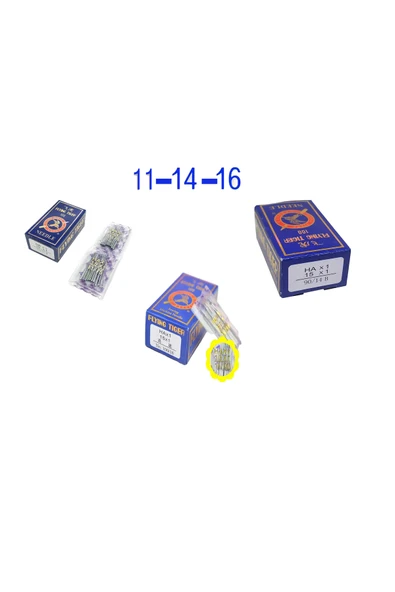 Zetina Bernina Janome SET HALİNDE 3 PAKET 11-14-16 Ev Tipi Makine İğnesi 30 ADET ürün görseli 1