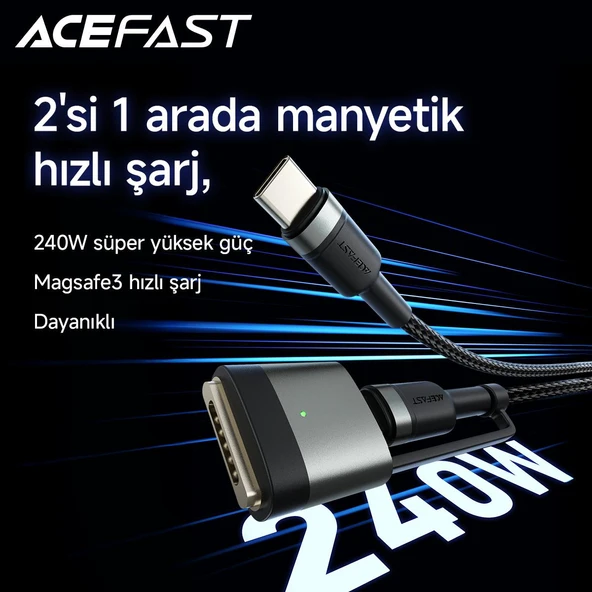 Acefast CtoC Alüminyum Şarj Data Kablosu - C22-05 - Resim 5