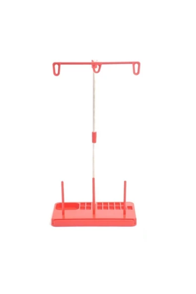 Ev Tipi Dikiş Makine Çardak Kırmızı 3 Iplikli ürün görseli 1