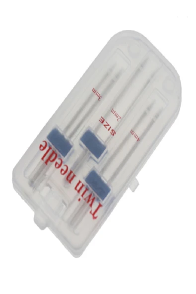 Dikiş Makine Zetina Bernina Janome Brother (2mm-3mm-4mm) Takım Çift Iğne ürün görseli 1