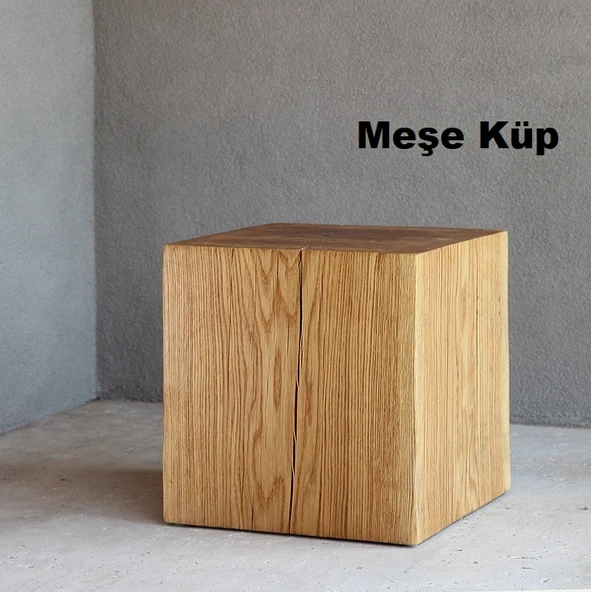Meşe Küp Hobi Ahşap Küp Dekoratif Küp Doğal Ahşap Küp Blokları ürün görseli 1
