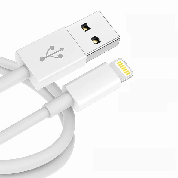 ScHitec 3A 60W UsbA to Lightning Hızlı Data ve Şarj Kablosu 3 Metre Beyaz ScHitecSX233M ürün görseli 1