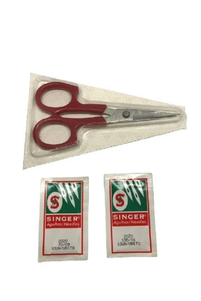 Pin Düz Uçlu Nakış Makası Ve 20 Adet Iğne ürün görseli 1