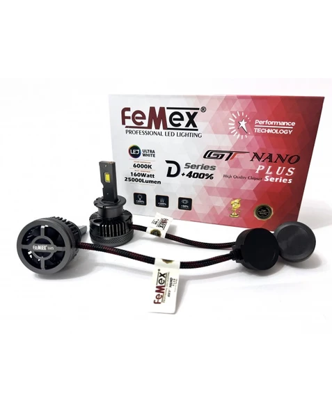 FEMEX BMW 6 Serisi E63 2003-2010 KISA FAR LED AMPUL D2S GT NANO PLUS ürün görseli 1