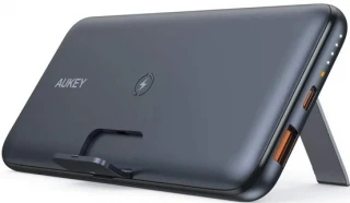 Aukey UsbA&Type-C Çıkışlı Wireless Kablosuz Süper Şarj 10000mAh Powerbank Siyah PB-WL02 ürün görseli 1