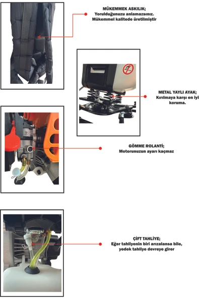 İMAYA TIRPAN MOTORU TMBG520 - Resim 2