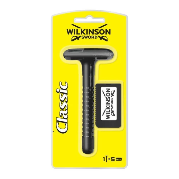 Wilkinson Sword Klasik Erkek Tıraş Bıçağı Makinesi ve 5 Yedek Bıçak ürün görseli 1