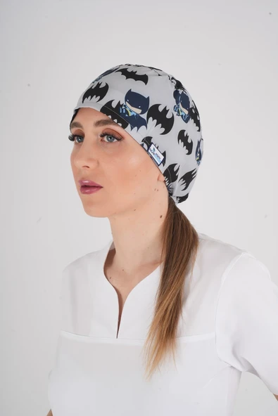 Unisex Batman Desenli Doktor Hemşire Hastane Medikal Cerrahi Bone ürün görseli 1