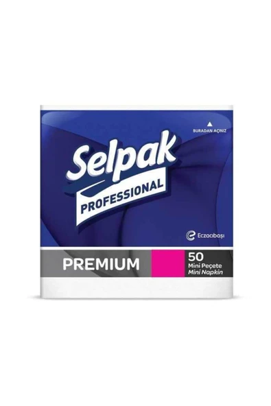Selpak Professional Peçete Mini 24x24 Beyaz 50 ürün görseli 1