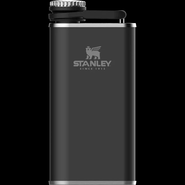 Stanley The Easy-Fill Wide Mouth Flask 0.23L / 8oz Hammertone Black Termos AS10008370071 ürün görseli 1
