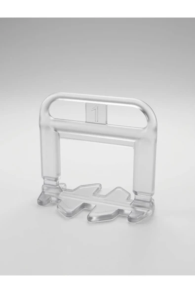 İbayPlast ŞEFFAF FAYANS VE SERAMİK SEVİYE TESPİT KLİPSİ - 1 MM (200'LÜ PAKET) ürün görseli 1
