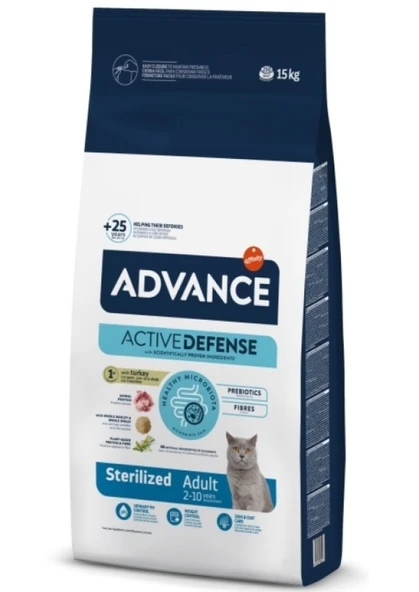 Advance Sterilised Hindili Kısırlaştırılmış Kedi Maması 15 Kg ürün görseli 1
