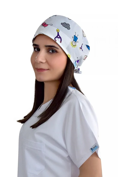 Yarabandı Desenli Cerrahi Bone B87 - Resim 2