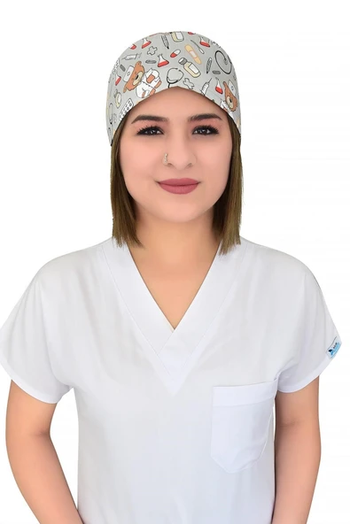 Gri Ayıcıklar Desenli Cerrahi Bone B19 ürün görseli 1
